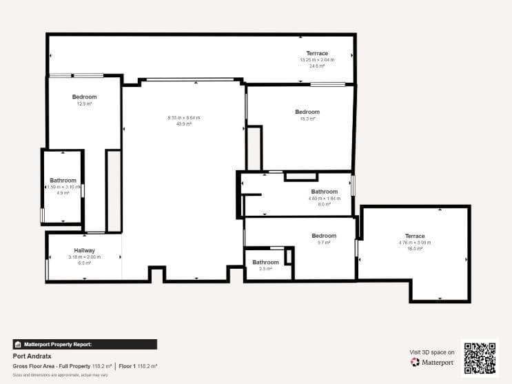 Three-bedroom apartment in Port d'Andratx featuring expansive port views - Gallery image 21